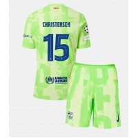 Camiseta Barcelona Andreas Christensen #15 Tercera Equipación para niños 2024-25 manga corta (+ pantalones cortos)